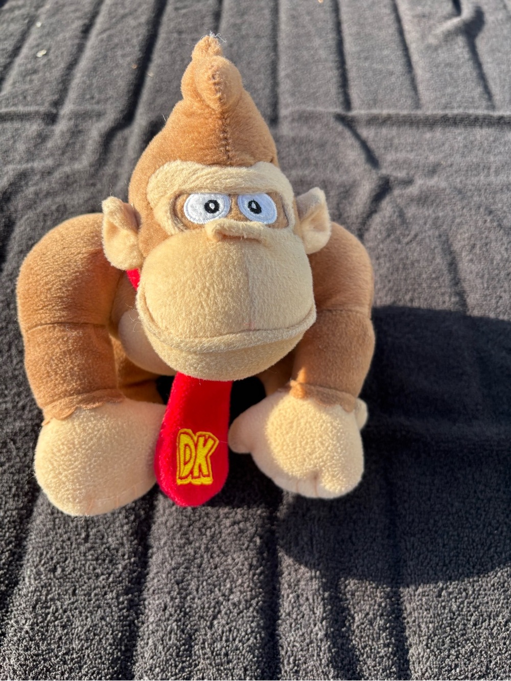 Donkey Kong Plush Toy with Red DK Tie 2016 - Kids Stuffed Animal